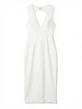 Dress The Population Sequin Rani
Fitted Midi Sheath Dress White Small $268