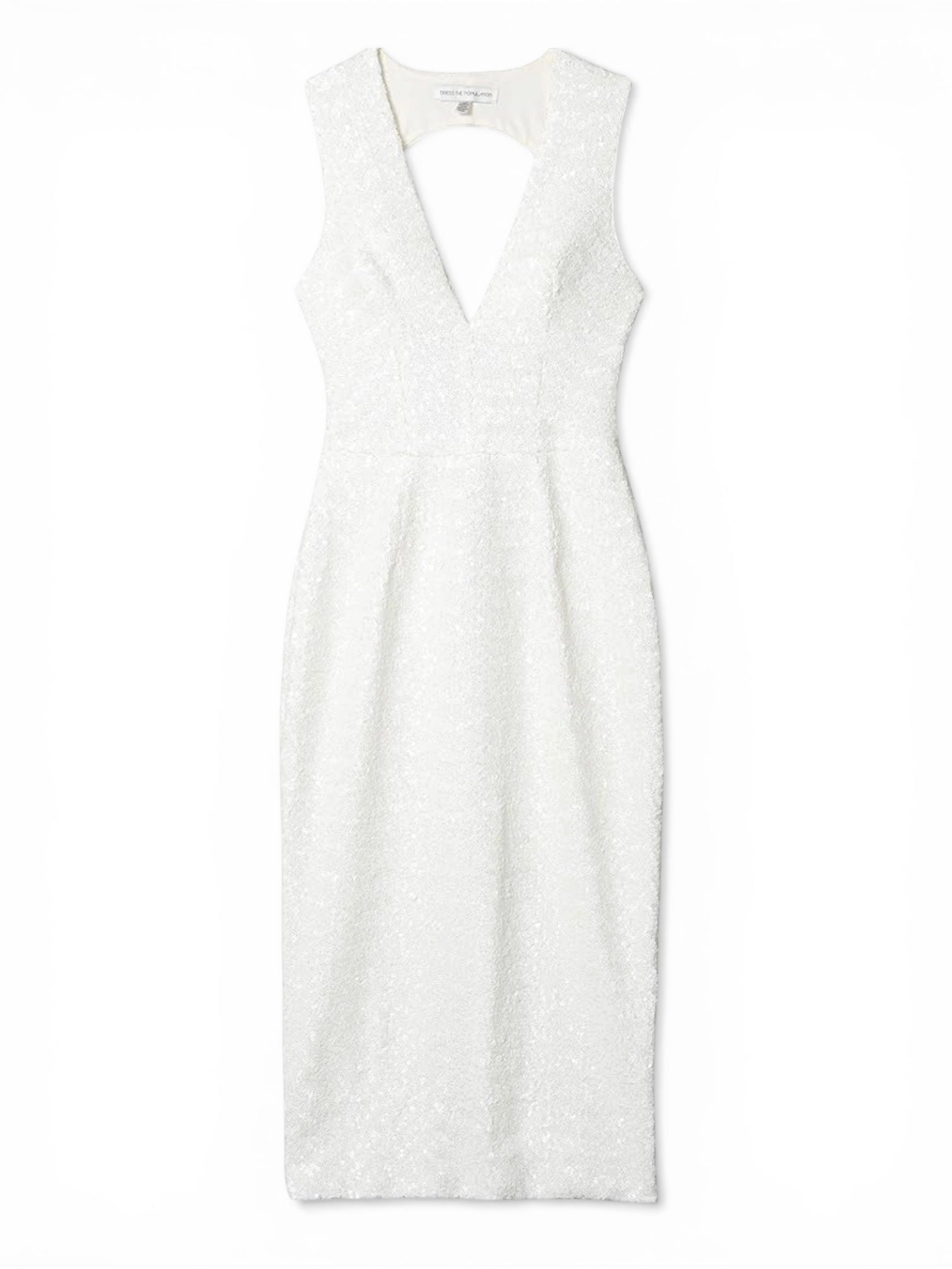 Dress The Population Sequin Rani
Fitted Midi Sheath Dress White Small $268