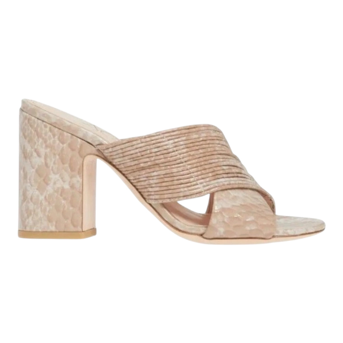 AGL ATTILIO GIUSTI LEOMBRUNI SNAKE EMBOSSED SANDAL NUDE
UK SIZE 38 US 8