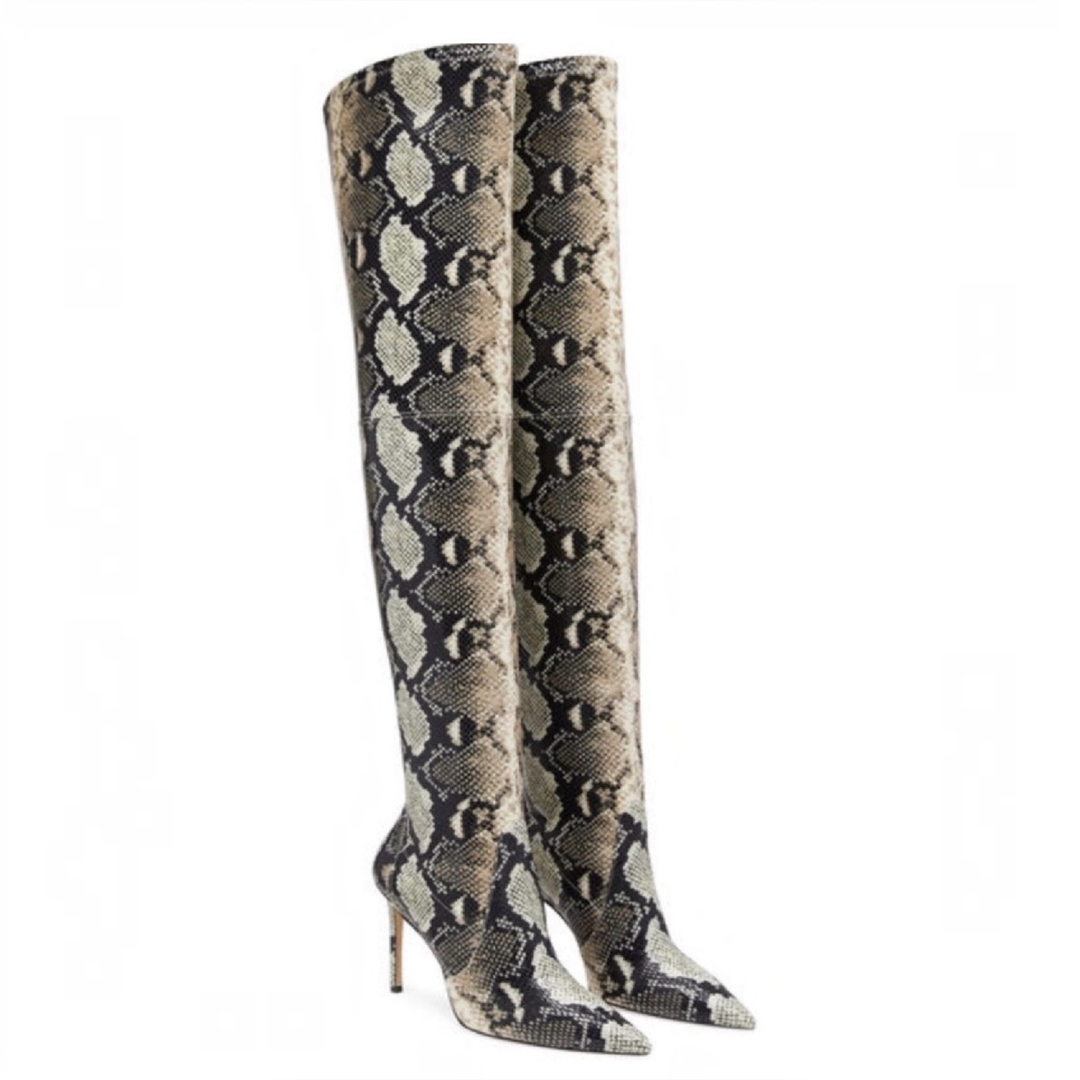 Stuart Weitzman Ultrastuart 100
Roccia Python OTK Stretch Boots
Sz 7