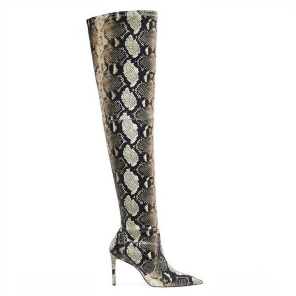 Stuart Weitzman Ultrastuart 100
Roccia Python OTK Stretch Boots
Sz 7
