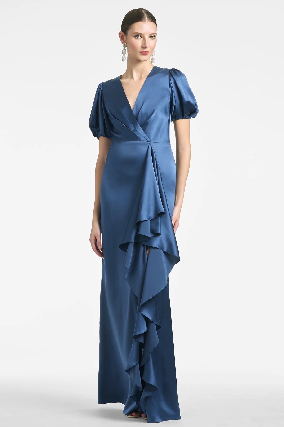 Sachin & Babi Mila Gown in Indigo Blue Sz 0 $695