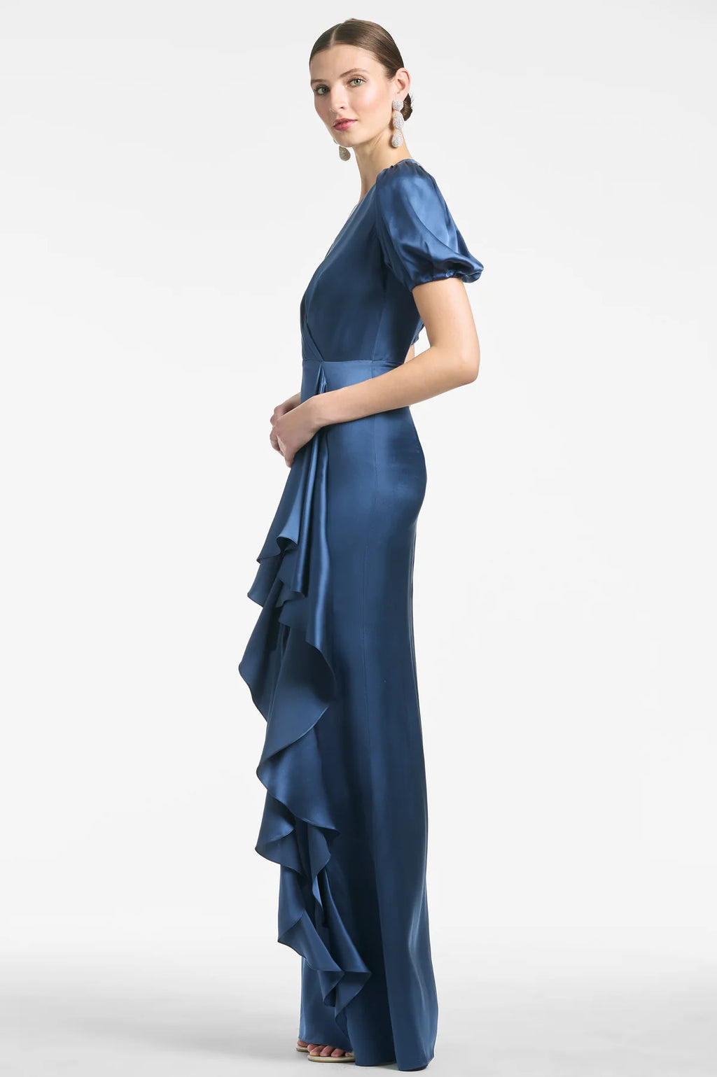 Sachin & Babi Mila Gown in Indigo Blue Sz 0 $695