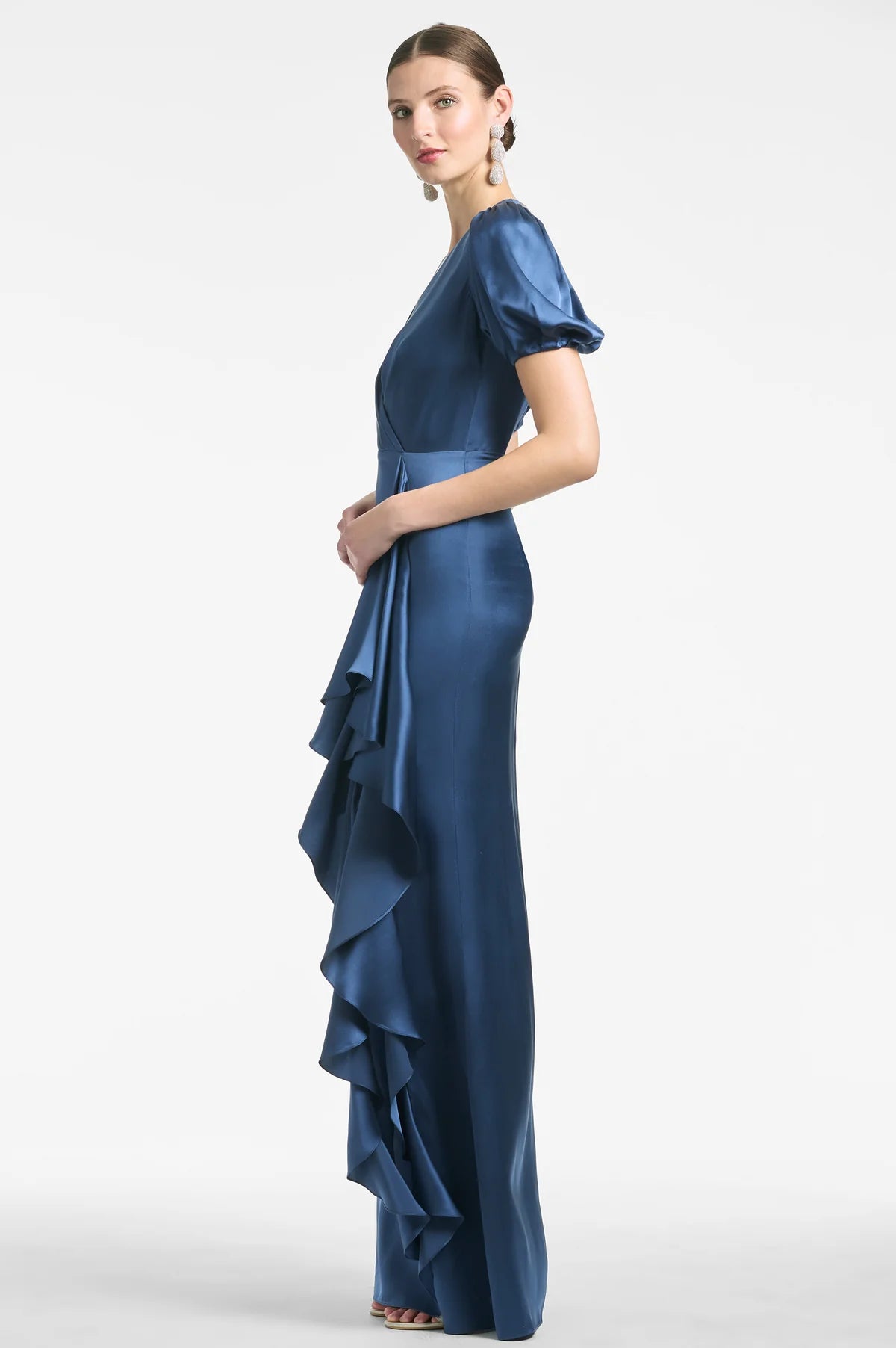 Sachin & Babi Mila Gown in Indigo Blue Sz 0 $695