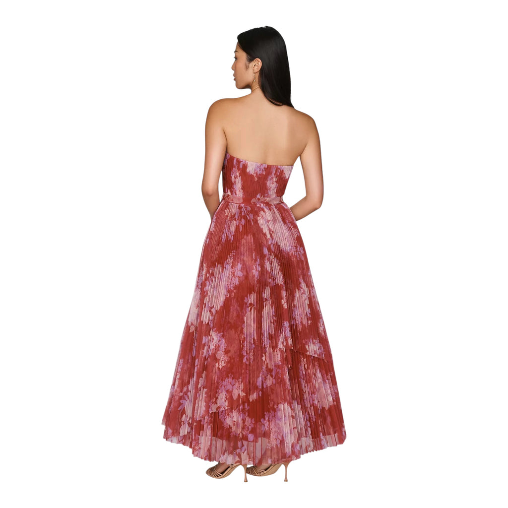 Hutch Noah Strapless Floral Pleated Maxi Dress – Size 2