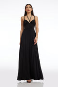 DRESS THE POPULATION Mia
Maxi Dress in Black Sz XS $325