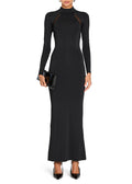 Ser.o.ya KRYSTAL MAXI DRESS
WITH MESH PANELING Black XS $398