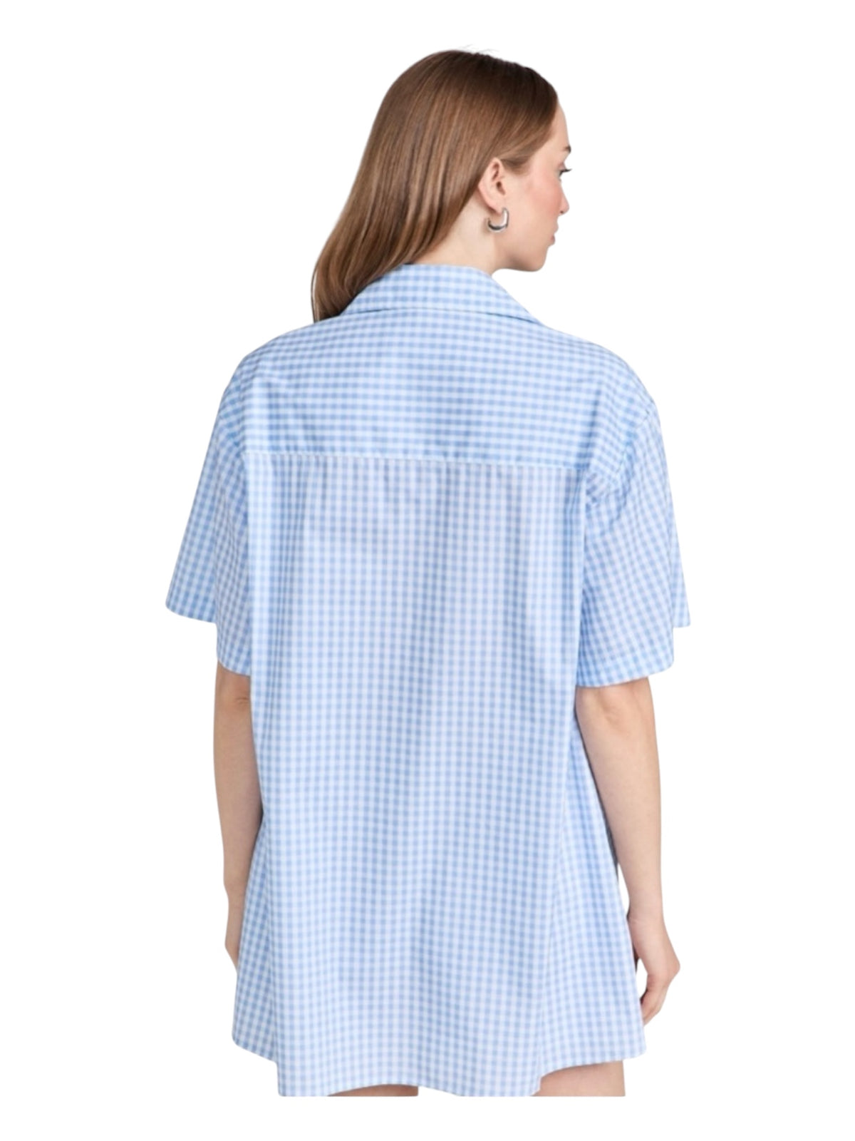 CAROLINE CONSTAS Missa Open Placket Pullover Top Striped