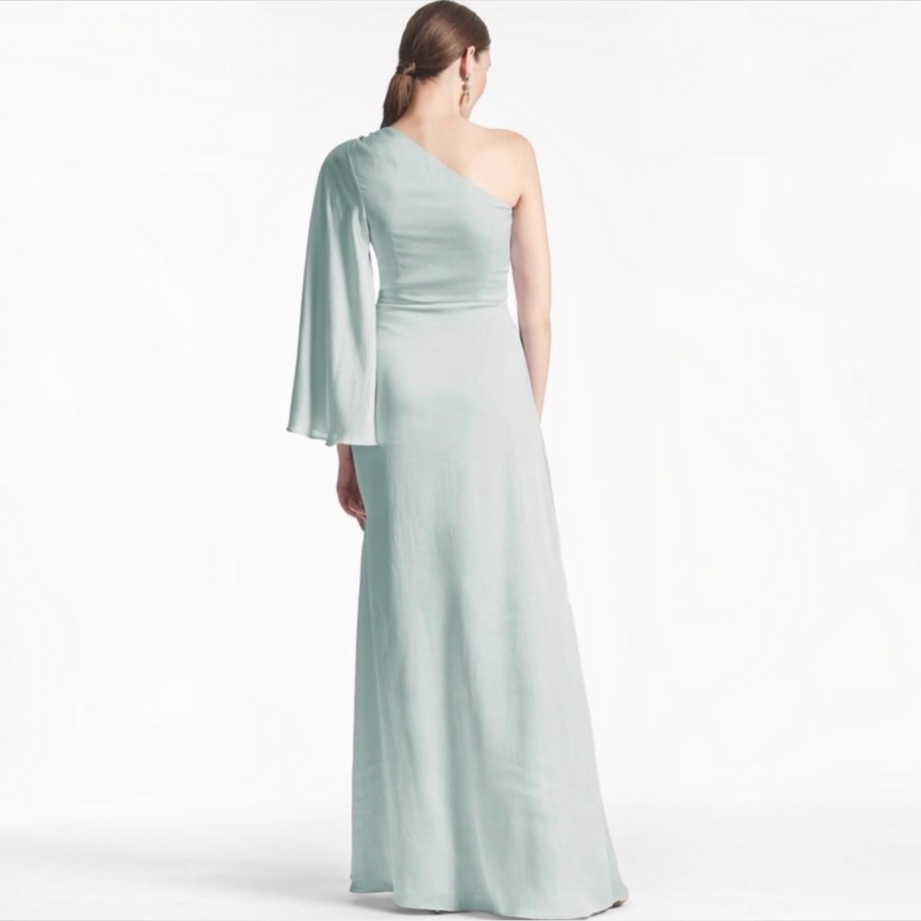 Sachin & Babi Keely One-Shoulder
Jade Gown Size 10 $325