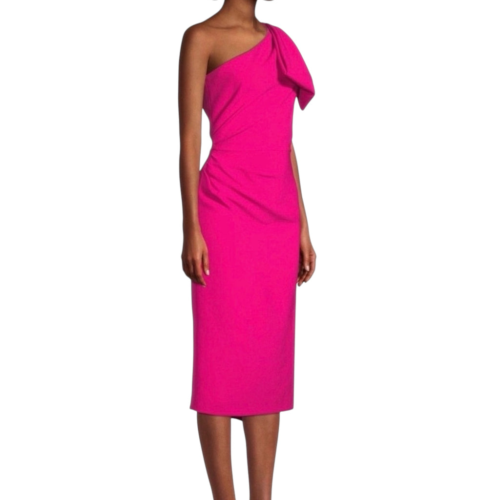 Sachin & Babi
Miranda One-Shoulder Sash Midi-Dress in Passionfruit Sz 6
