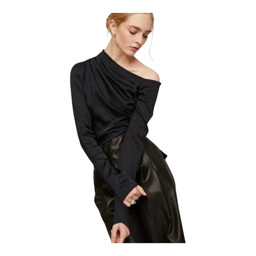 A.L.C. Jaime One Shoulder
Asymmetrical Top in Black