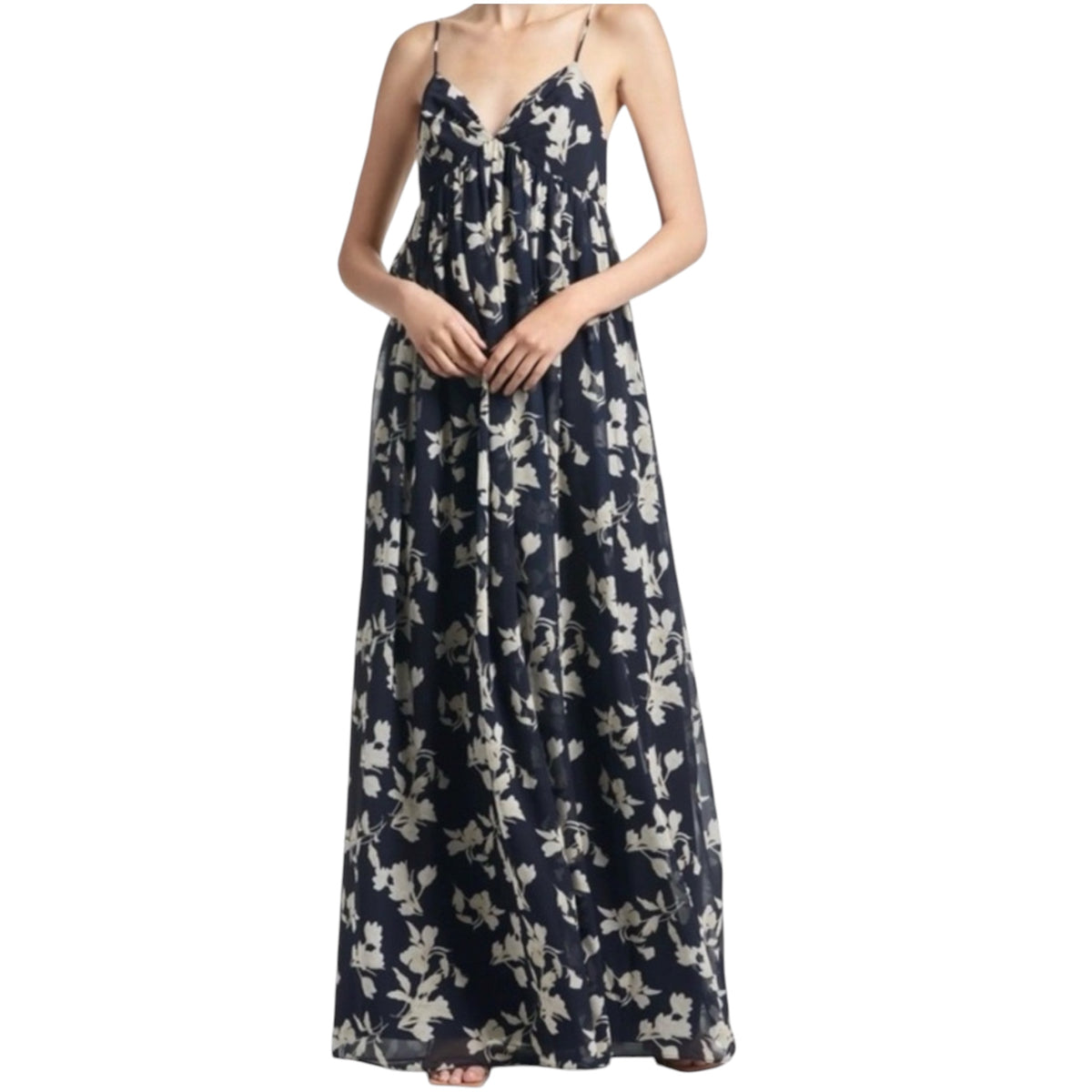 Sachin & Babi Jessica Gown Navy Venetia Petal Sz 10