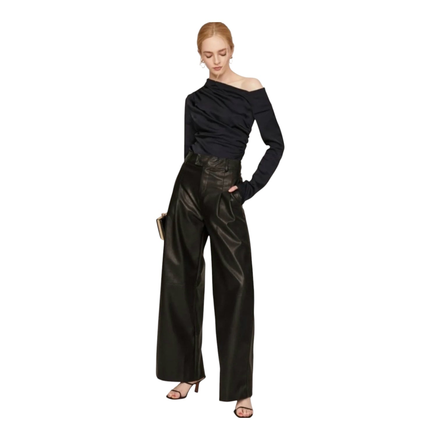 A.L.C. Jaime One Shoulder
Asymmetrical Top in Black