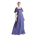 Sachin & Babi Aurora Flutter Sleeve Gown Deep Cobalt Size 2