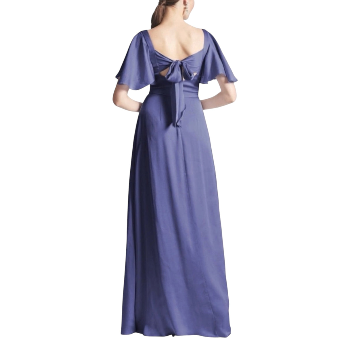 Sachin & Babi Aurora Flutter Sleeve Gown Deep Cobalt Size 2
