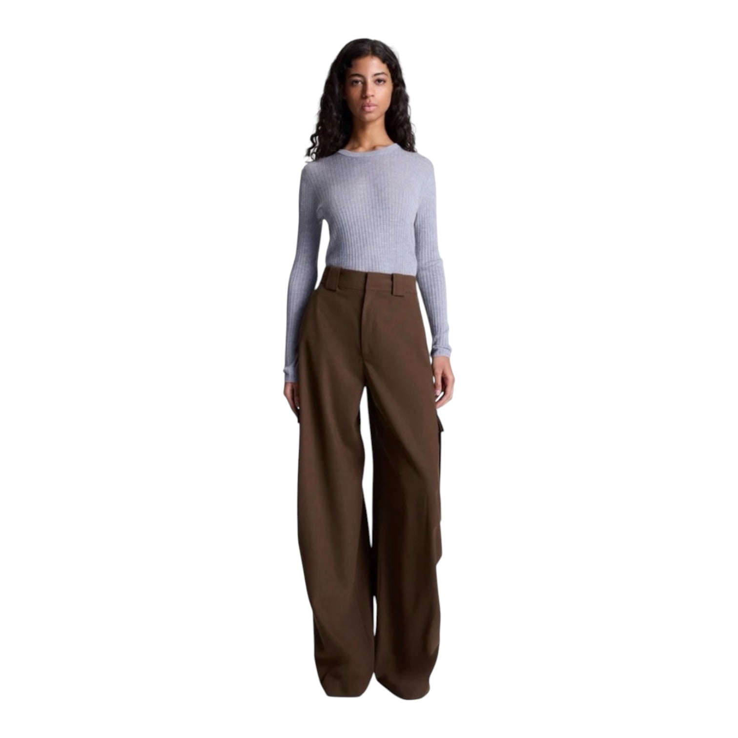 A.L.C. Brie Cargo Pant in Sycamore Brown Sz 2