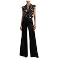 Alice + Olivia Arlette Silk Floral Flutter Blouse – Size Large
