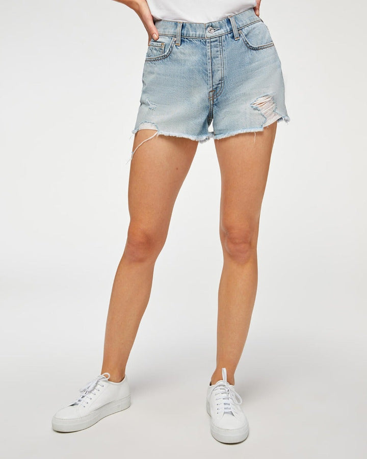 For All Mankind Monroe Cut Off
Distressed Denim Jean Shorts Sz 28
$158