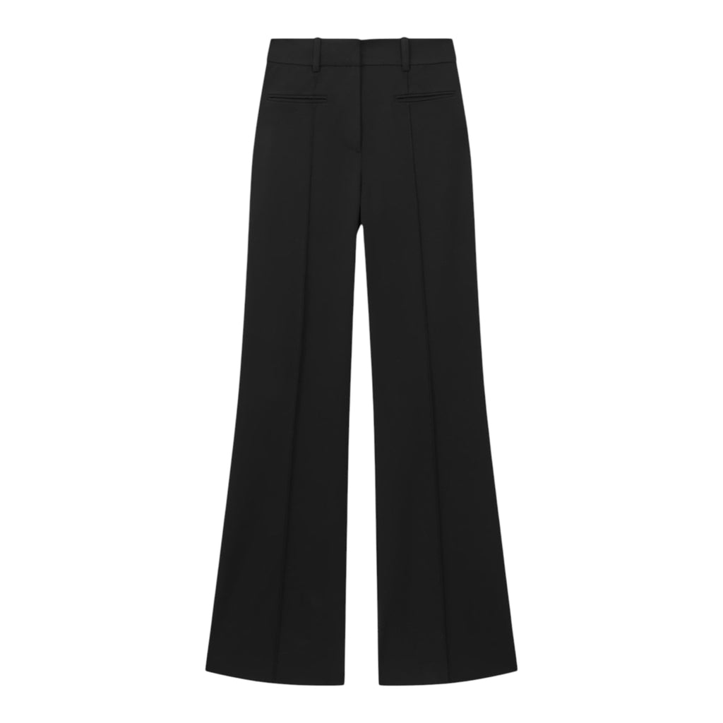 REISS Claude Black Flare Leg Pants – Size 12 Regular