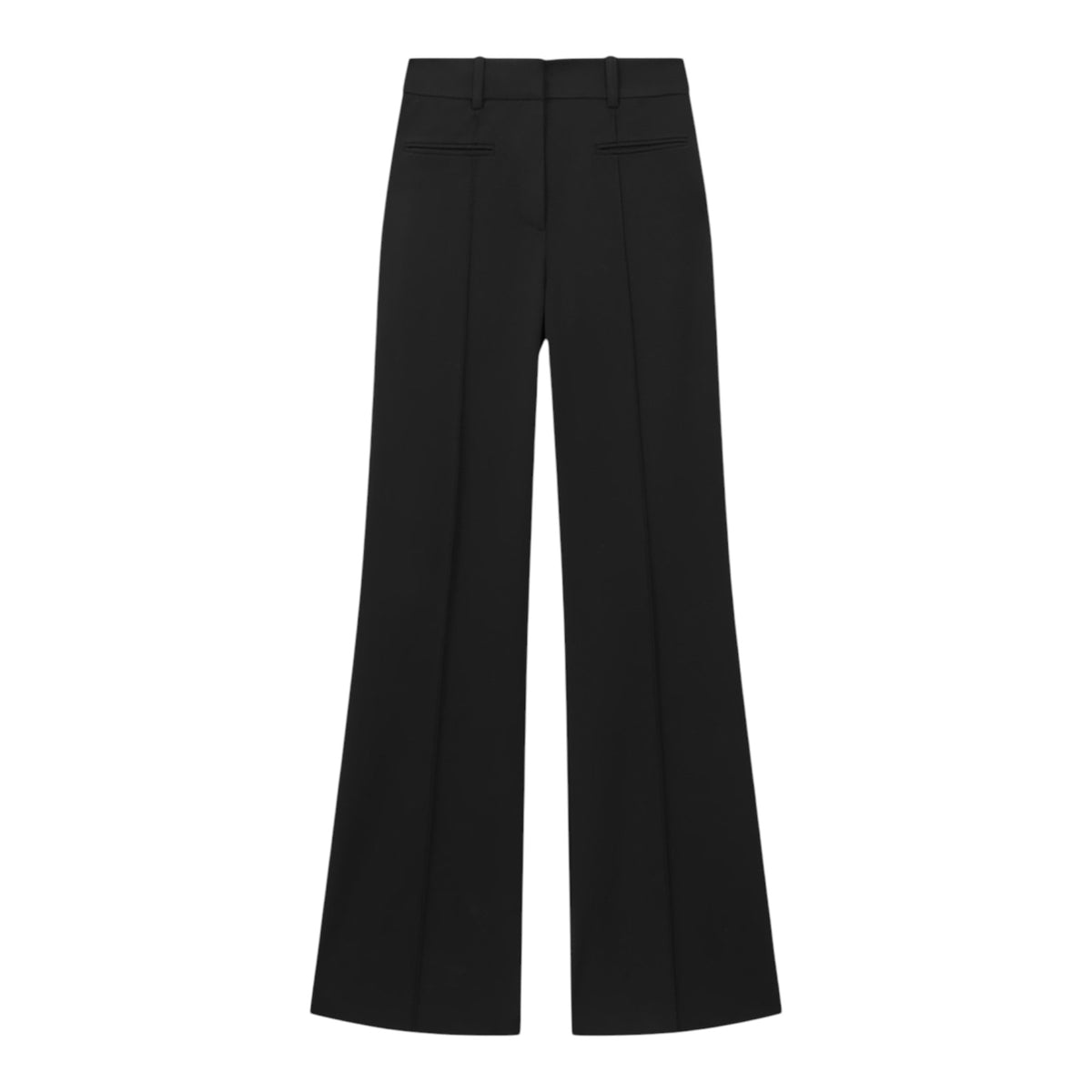 REISS Claude Black Flare Leg Pants – Size 12 Regular