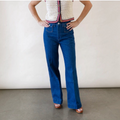 RE/DONE 7OS POCKET WIDE LEG - TRUE RINSED Sz 27