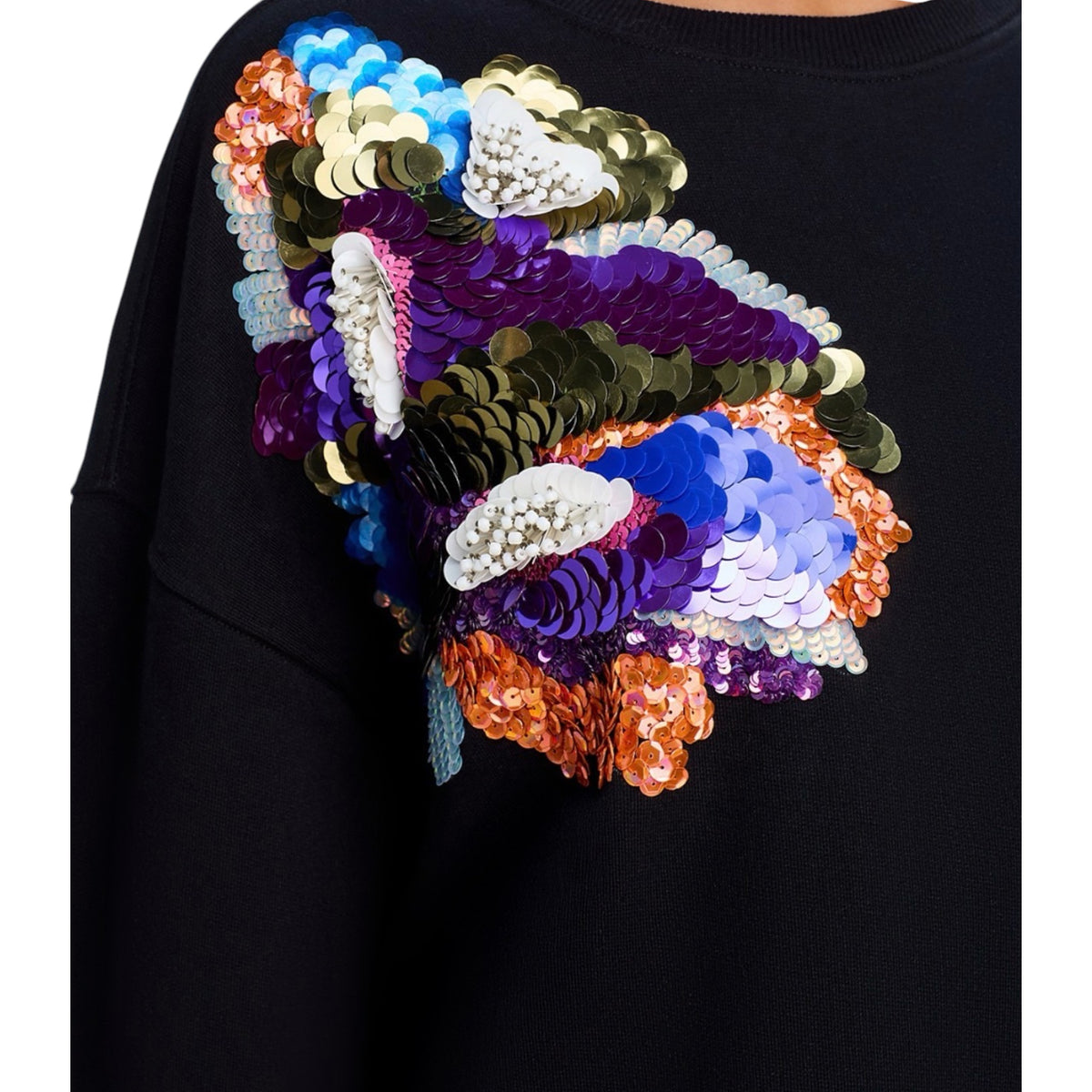 Essentiel Antwerp Floral Sequin Embellished Sweatshirt Size Small / 1