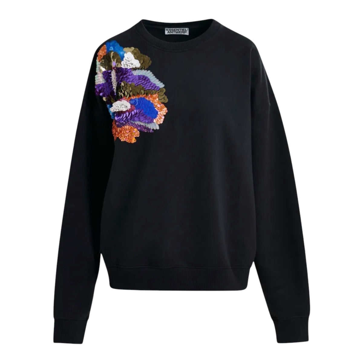 Essentiel Antwerp Floral Sequin Embellished Sweatshirt Size Small / 1