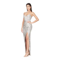Nookie Galaxy Silver Sequin
Gown Dress Sz Medium