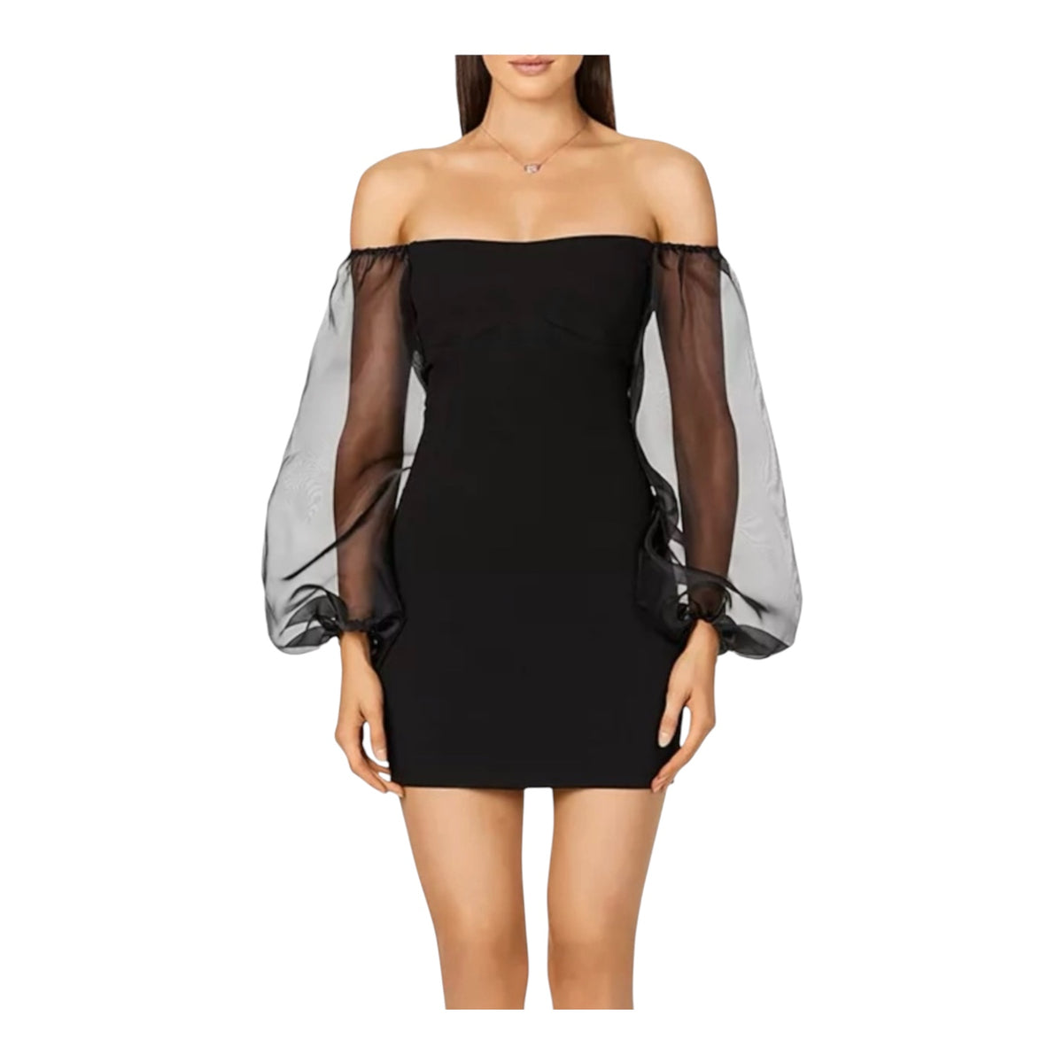 Nookie Illusion Sleeve Mini
Dress in Black Sz XS