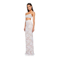 Nookie Heaven Lace Crop Top and Maxi Skirt Set White Sz Medium