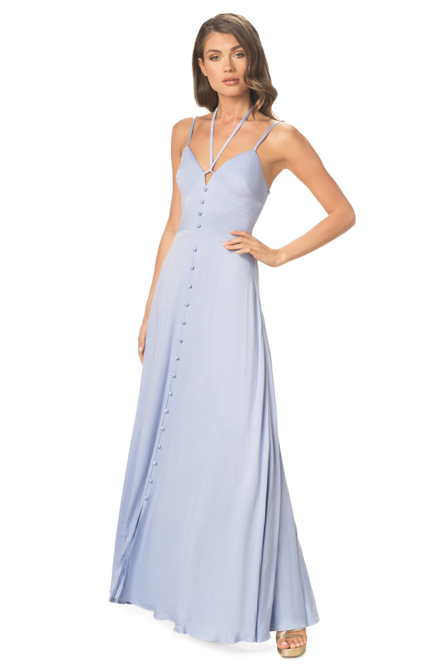 Dress the Population Mia Maxi
Gown in Sky Blue Sz Medium $325