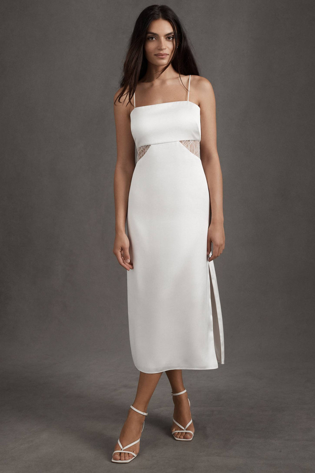 Sachin & Babi Jane Ivory Lace
Cutout Midi Dress BHLDN Bridal
Size 2 $295
