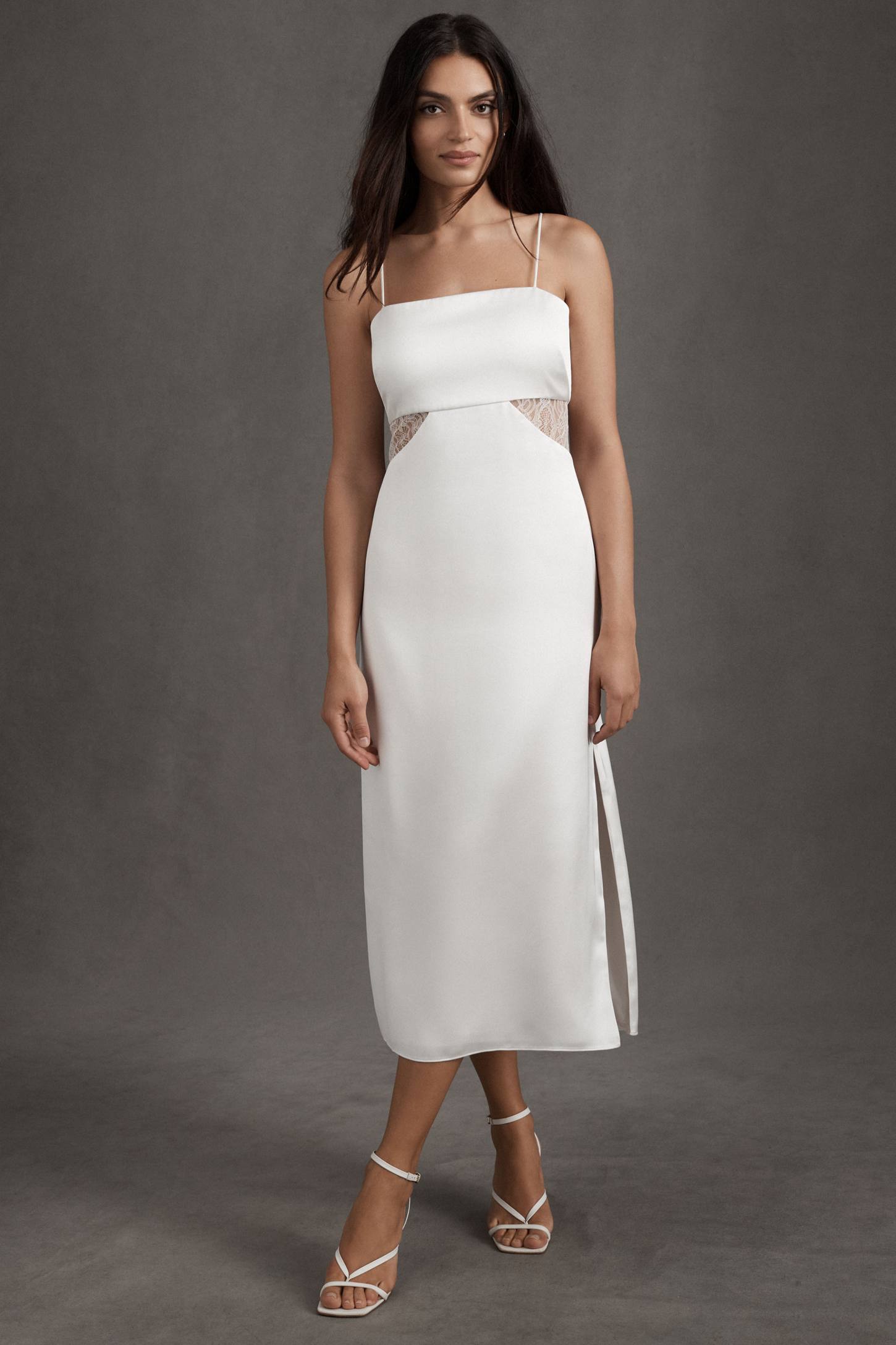 Sachin & Babi Jane Ivory Lace
Cutout Midi Dress BHLDN Bridal
Size 2 $295