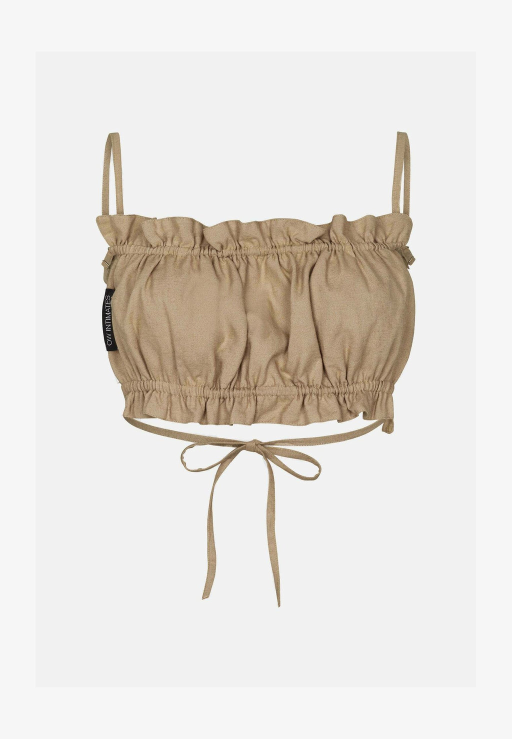 OW Collection Iris Top in Light Beige Sz Small