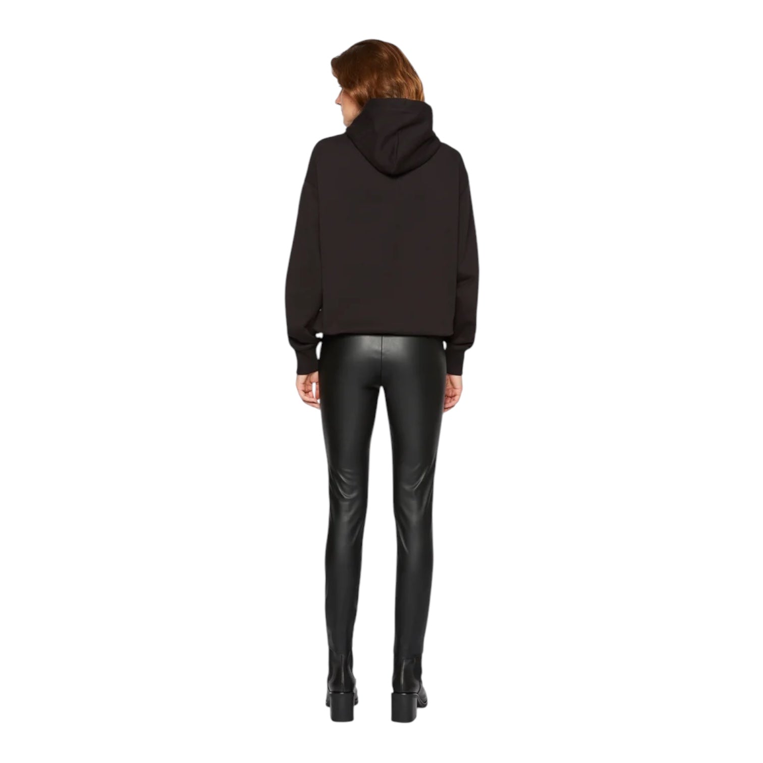 BOSS Orange C_Taslimah Black Faux Leather Skinny Pants Size 0