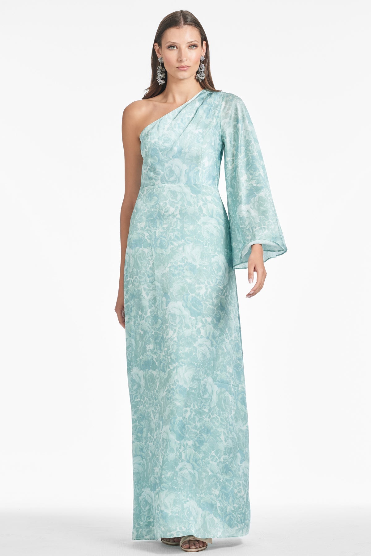 Sachin & Babi KEELY GOWN - SAGE PAINTED
FLORAL Sz 0 $365
