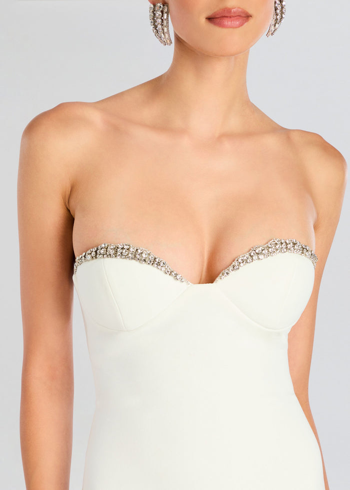 Retrofete embellished JESSALYN DRESS in White Sz Medium $798