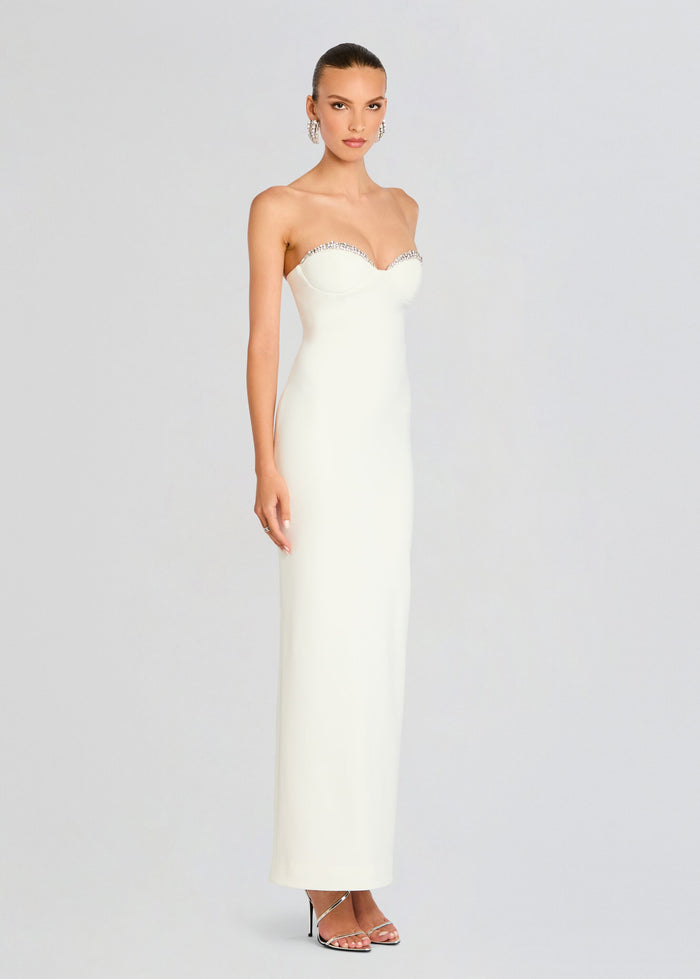 Retrofete embellished JESSALYN DRESS in White Sz Medium $798