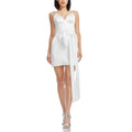 Dress the Population Millie Bow Cocktail Mini Dress White Size XL