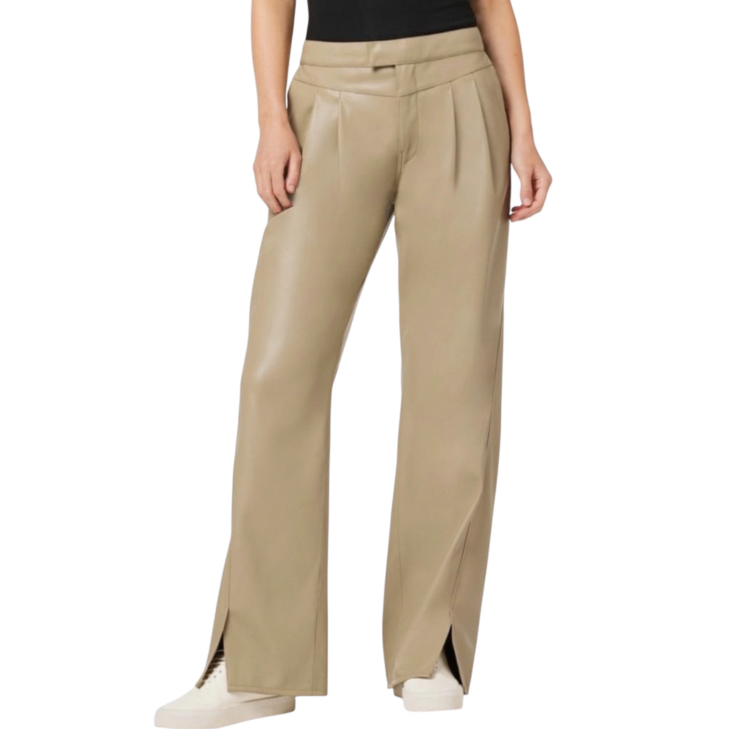 HUDSON High-Rise Rosie Faux Leather Trouser in CHINCHILLA Sz 28