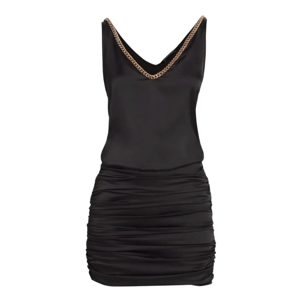 Generation Love Black Kinsley Chain Minidress Sz XS