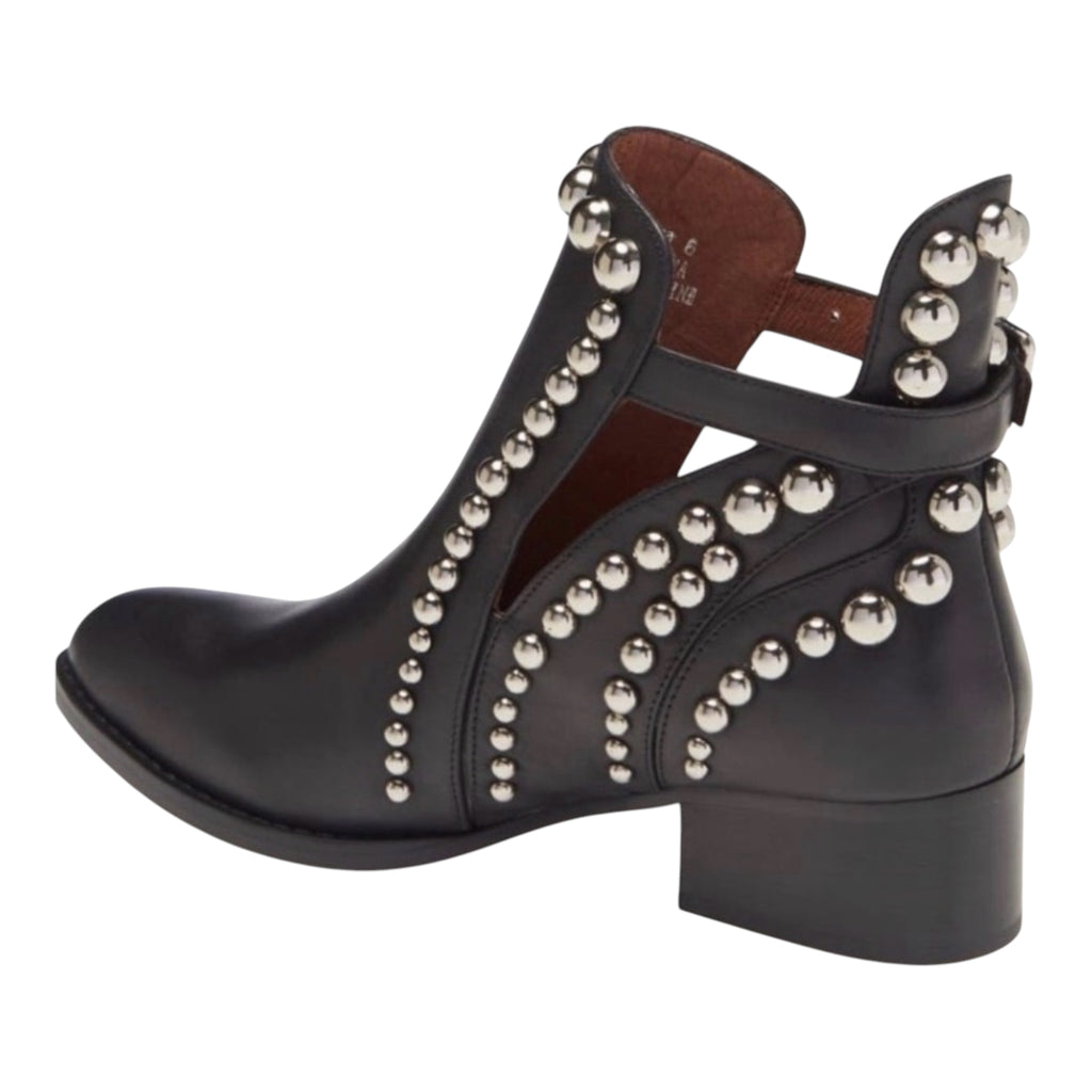 Jeffrey Campbell Black Rylance Studded Bootie Sz 8