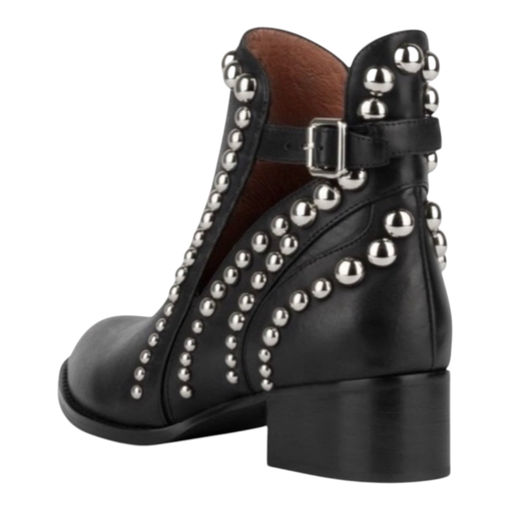 Jeffrey Campbell Black Rylance Studded Bootie Sz 8