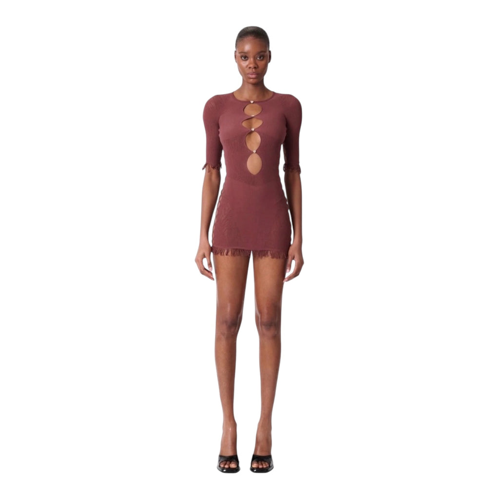 POSTER GIRL MIRANDA DRESS OLD MONEY BROWN one size