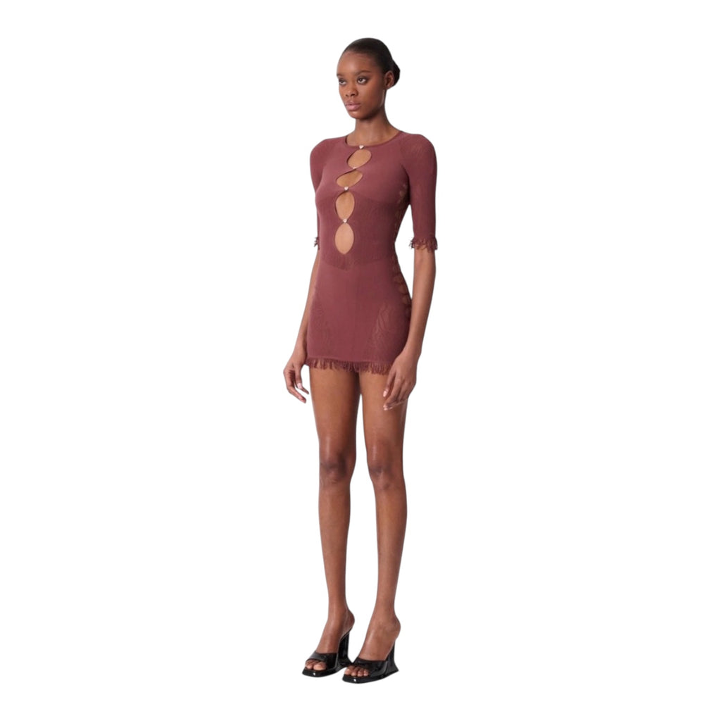 POSTER GIRL MIRANDA DRESS OLD MONEY BROWN one size