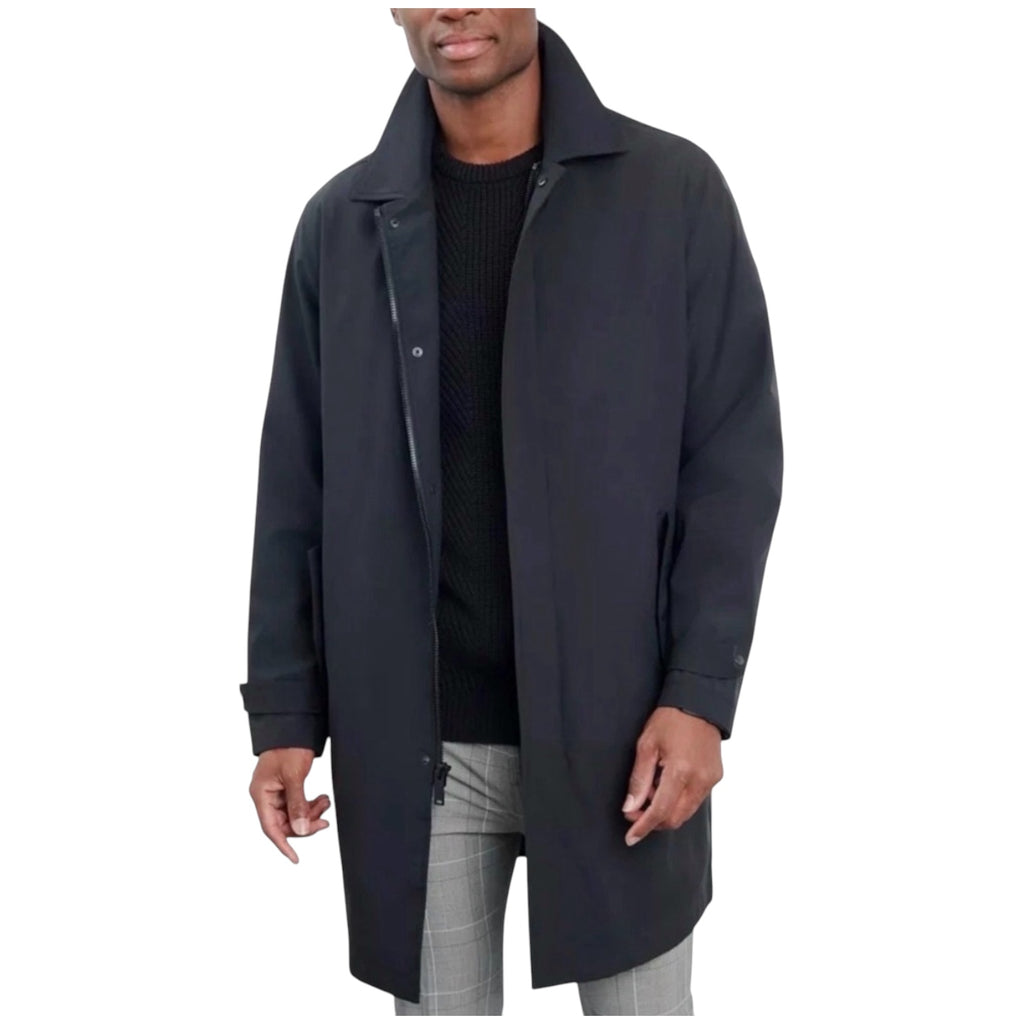 Michael Kors Men's Macintosh
Full-Zip Raincoat in Black Sz Large