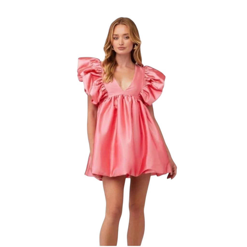 Hansen And Gretel Cosmo Babydoll Dress In Watermelon Sz XS