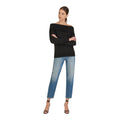Marissa Webb So Relaxed Off the Shoulder Sweatshirt Black Sz XS