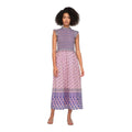 Sea New York Bianca Smocked Midi Dress Purple Pink Floral Sz 4