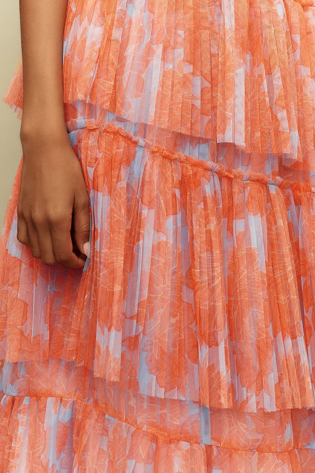 Hutch Valeria Gown Orange Pattern Sz 2 $425